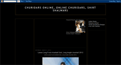 Desktop Screenshot of churidars.blogspot.com