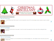 Tablet Screenshot of christmasmiscellany.blogspot.com