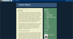 Desktop Screenshot of cameronreyburn.blogspot.com