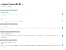 Tablet Screenshot of kingdomformydonkey.blogspot.com