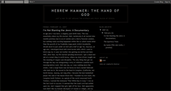 Desktop Screenshot of hebrewhammerthehandofgod.blogspot.com