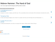 Tablet Screenshot of hebrewhammerthehandofgod.blogspot.com