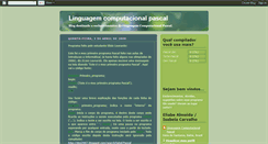 Desktop Screenshot of linguagemcomputacionalpascal.blogspot.com