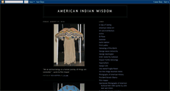 Desktop Screenshot of americanindianwisdom.blogspot.com