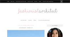 Desktop Screenshot of fashionistarchitect.blogspot.com
