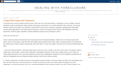 Desktop Screenshot of dealing-with-foreclosure.blogspot.com