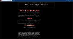 Desktop Screenshot of free-microsoft-points-today.blogspot.com