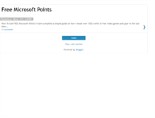 Tablet Screenshot of free-microsoft-points-today.blogspot.com