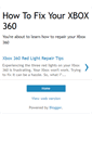 Mobile Screenshot of fix--xbox--360.blogspot.com