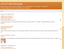 Tablet Screenshot of folhanoroeste.blogspot.com