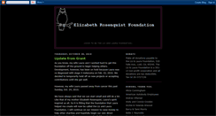 Desktop Screenshot of elizabethrosenquistfoundation.blogspot.com