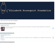 Tablet Screenshot of elizabethrosenquistfoundation.blogspot.com