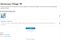 Tablet Screenshot of democracy-village.blogspot.com