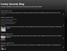 Tablet Screenshot of conleysecurity.blogspot.com