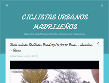 Tablet Screenshot of ciclistasurbanosmadrileos.blogspot.com