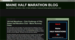 Desktop Screenshot of halfmarathonsmaine.blogspot.com