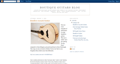 Desktop Screenshot of boutique-guitars.blogspot.com