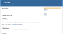 Desktop Screenshot of lacaserita.blogspot.com