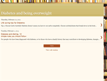 Tablet Screenshot of diabetesandoverweight.blogspot.com