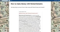 Desktop Screenshot of makemoneywithparkeddomains.blogspot.com