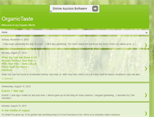 Tablet Screenshot of organictasteandorganiclife.blogspot.com