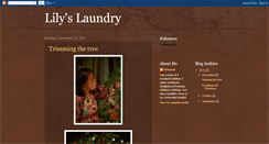 Desktop Screenshot of lilyslaundry.blogspot.com