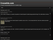 Tablet Screenshot of croswhite.blogspot.com