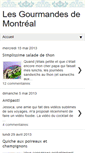 Mobile Screenshot of lesgourmandesdemtl.blogspot.com