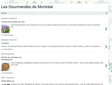 Tablet Screenshot of lesgourmandesdemtl.blogspot.com