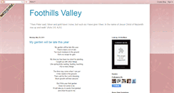 Desktop Screenshot of foothillsvalley.blogspot.com