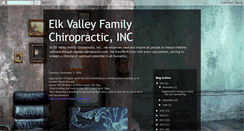 Desktop Screenshot of elkvalleyfamilychiropractic.blogspot.com