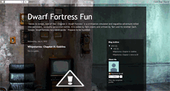 Desktop Screenshot of dwarffortressfun.blogspot.com
