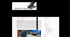 Desktop Screenshot of amobilecomputing.blogspot.com