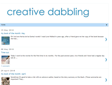 Tablet Screenshot of creativedabbling.blogspot.com