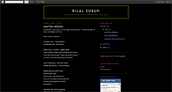 Desktop Screenshot of bilalsubuh.blogspot.com