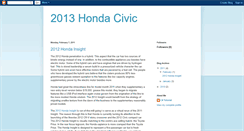 Desktop Screenshot of honda2013.blogspot.com