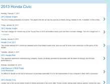 Tablet Screenshot of honda2013.blogspot.com