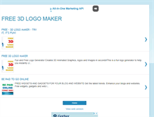Tablet Screenshot of free3dlogomaker.blogspot.com