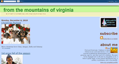 Desktop Screenshot of fromthemountainsofvirginia.blogspot.com