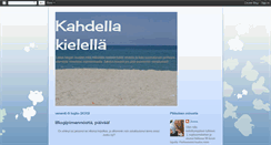 Desktop Screenshot of meidanelamaakahdellakielella.blogspot.com