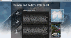 Desktop Screenshot of mommyanddaddyslittleangel.blogspot.com