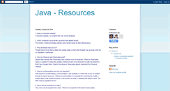Desktop Screenshot of javajeeresources.blogspot.com