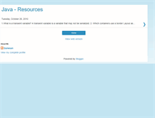 Tablet Screenshot of javajeeresources.blogspot.com