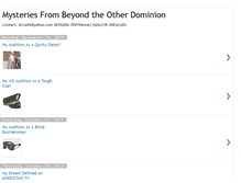 Tablet Screenshot of mysteriesfrombeyond.blogspot.com