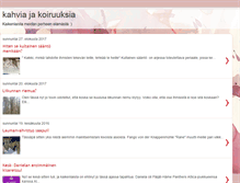 Tablet Screenshot of kahviajakoiruuksia.blogspot.com