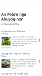 Mobile Screenshot of abuyognonwebpage.blogspot.com