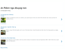 Tablet Screenshot of abuyognonwebpage.blogspot.com