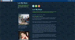 Desktop Screenshot of luvmymilliganboys.blogspot.com