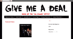 Desktop Screenshot of givemeadeal.blogspot.com