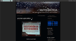 Desktop Screenshot of antrobiotics.blogspot.com